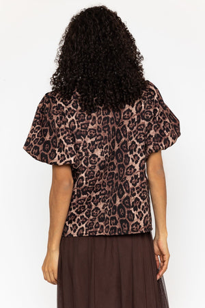 Carraig Donn Animal Printed Tara Short Sleeve Blouse