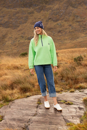 Carraig Donn Apple Teddy Fleece With Contrast Zip