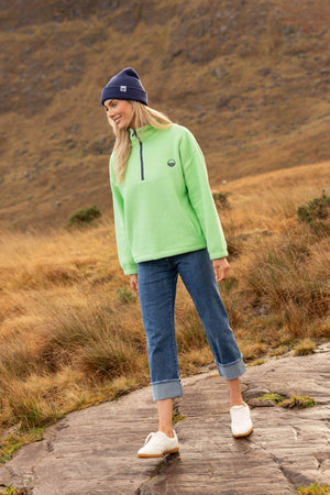 Carraig Donn Apple Teddy Fleece With Contrast Zip