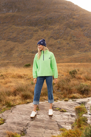 Carraig Donn Apple Teddy Fleece With Contrast Zip