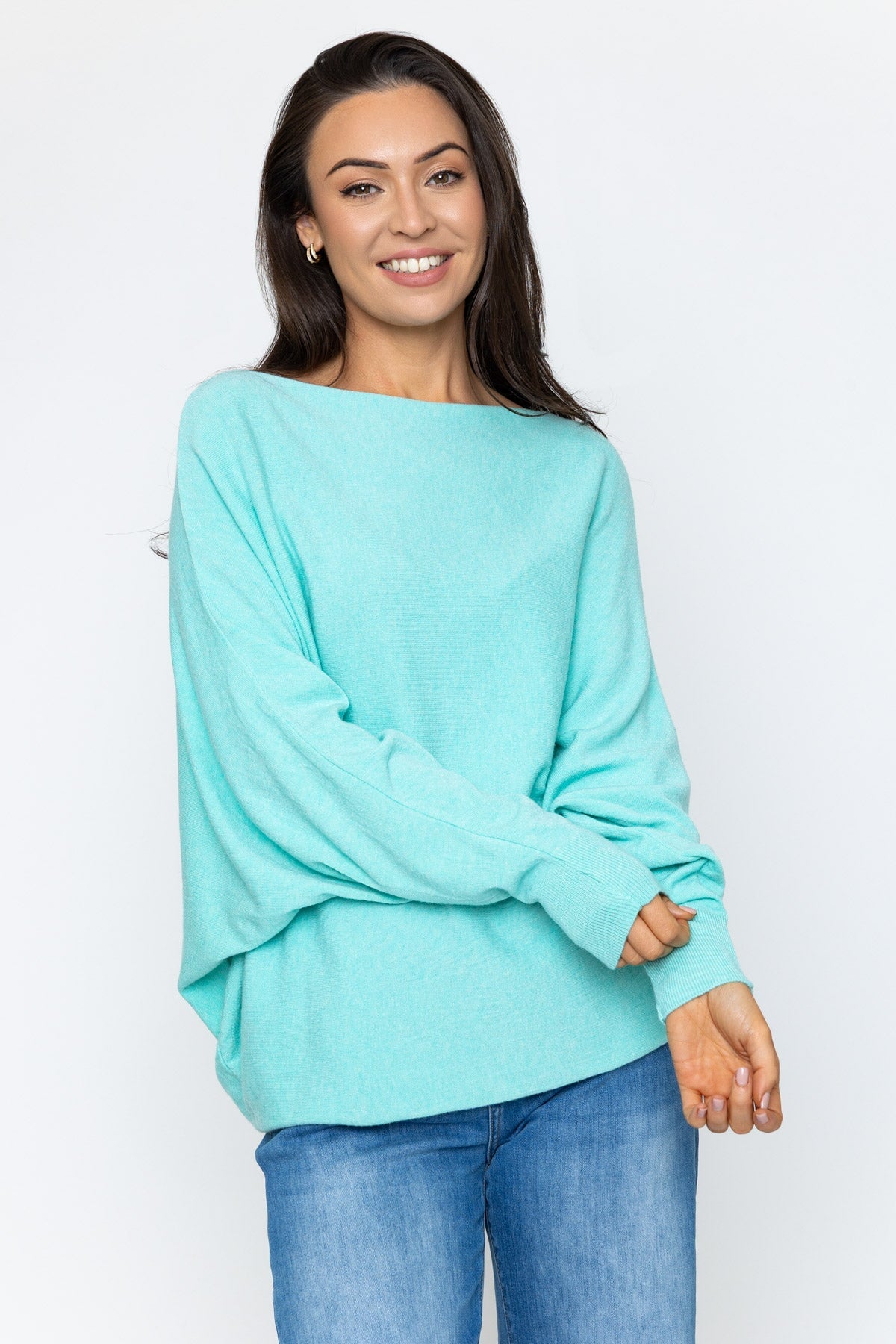 Aqua Batwing Knit Jumper