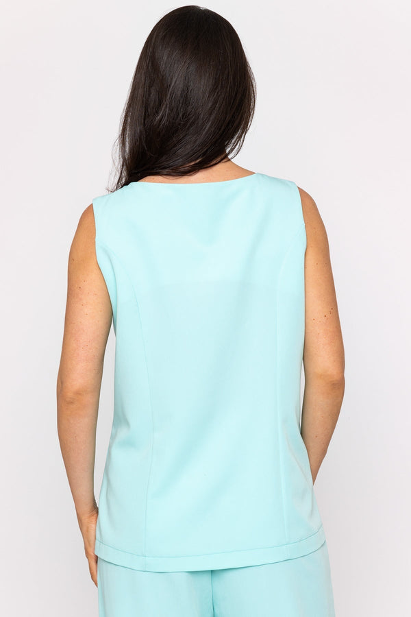 Carraig Donn Aqua Round Neck Waistcoat