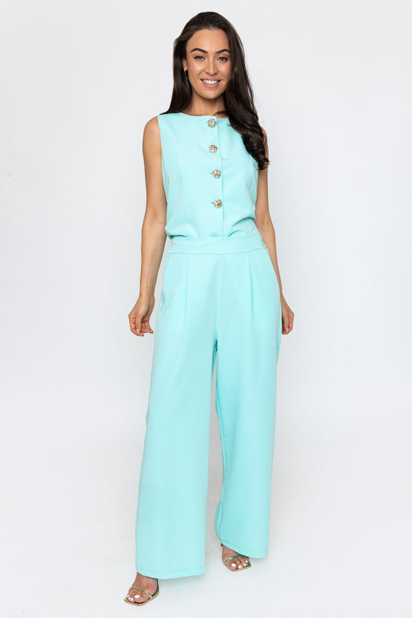 Carraig Donn Aqua Wide Leg Trousers