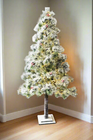 Carraig Donn Artificial Fir Christmas Tree With LED Lights 160cm