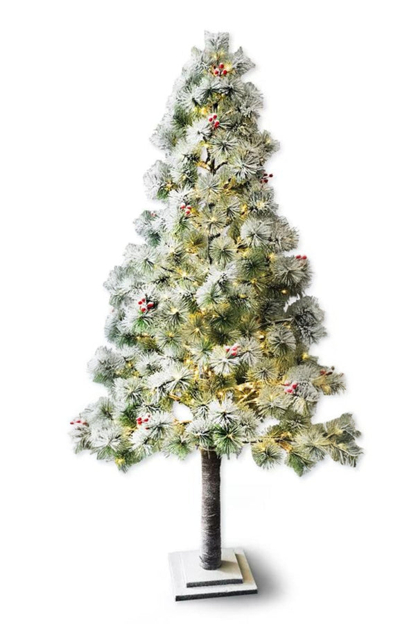 Carraig Donn Artificial Fir Christmas Tree With LED Lights 160cm