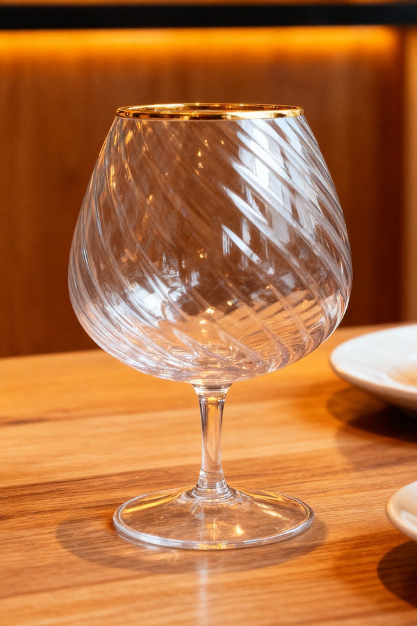Carraig Donn Astor Set Of 2 Gold Brandy Glass