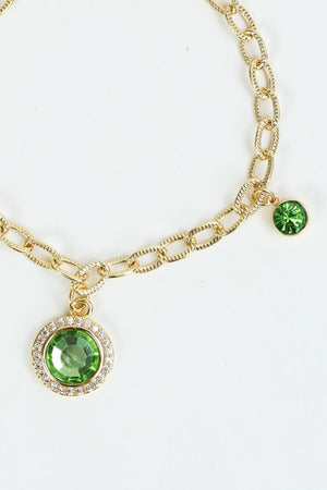 Carraig Donn August Birthstone Charm Bracelet