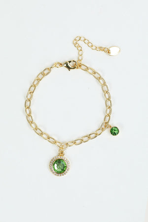 Carraig Donn August Birthstone Charm Bracelet