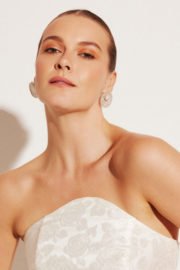 Carraig Donn Ayla Crochet & Freshwater Pearl Earrings