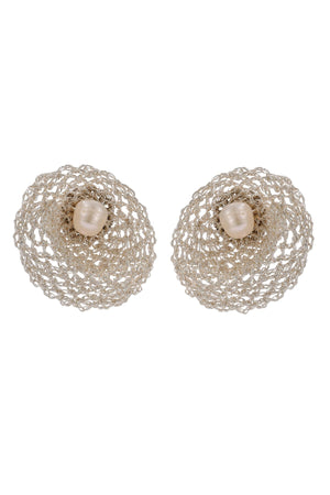 Carraig Donn Ayla Crochet & Freshwater Pearl Earrings