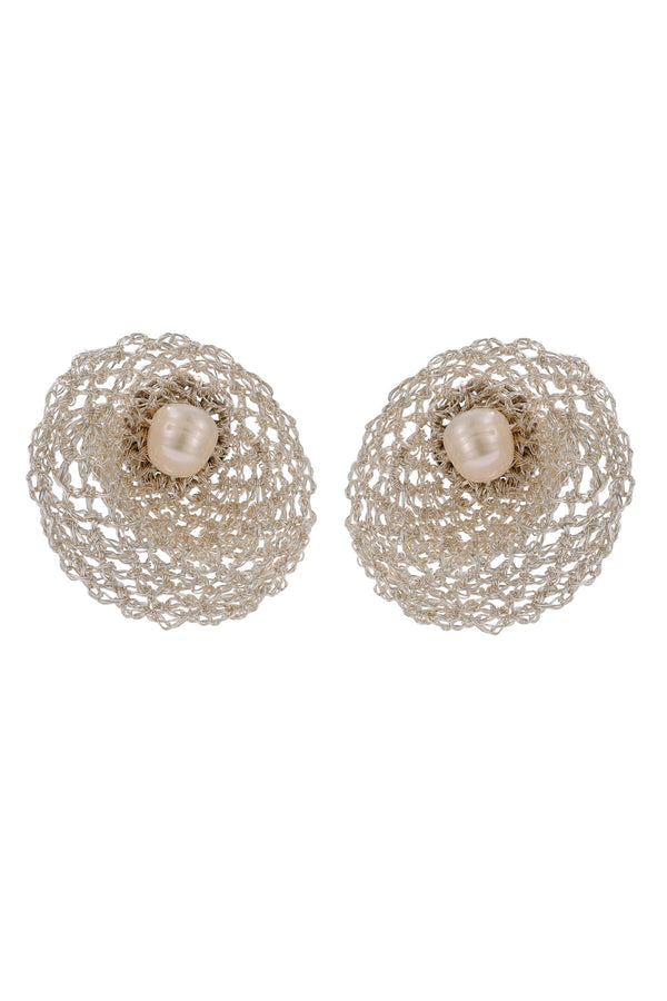 Carraig Donn Ayla Crochet & Freshwater Pearl Earrings