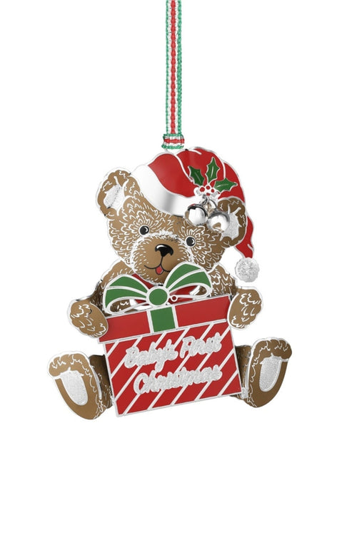 Babys First Christmas Teddy Bear Tree Decoration