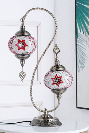 Carraig Donn Bahi Mosaic Double Light Table Lamp