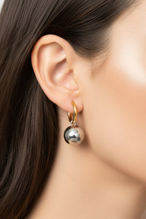 Carraig Donn Ball Drop Hoop Earrings