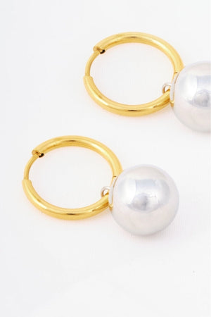 Carraig Donn Ball Drop Hoop Earrings