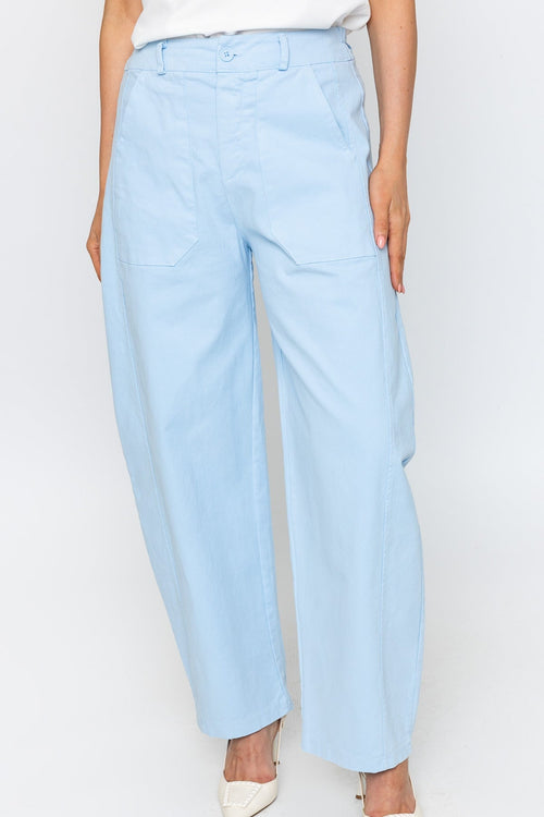 Carraig Donn Barrel Leg Jeans in Blue