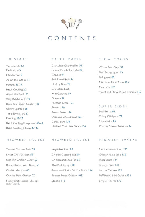 Carraig Donn Batch Cooking Cookery Book