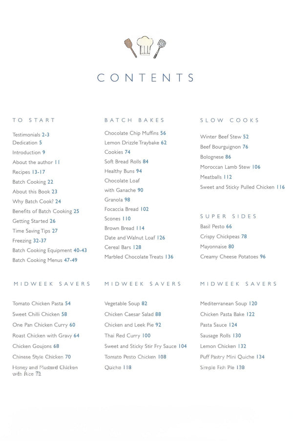 Carraig Donn Batch Cooking Cookery Book