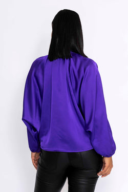 Carraig Donn Batwing Blouse in Purple