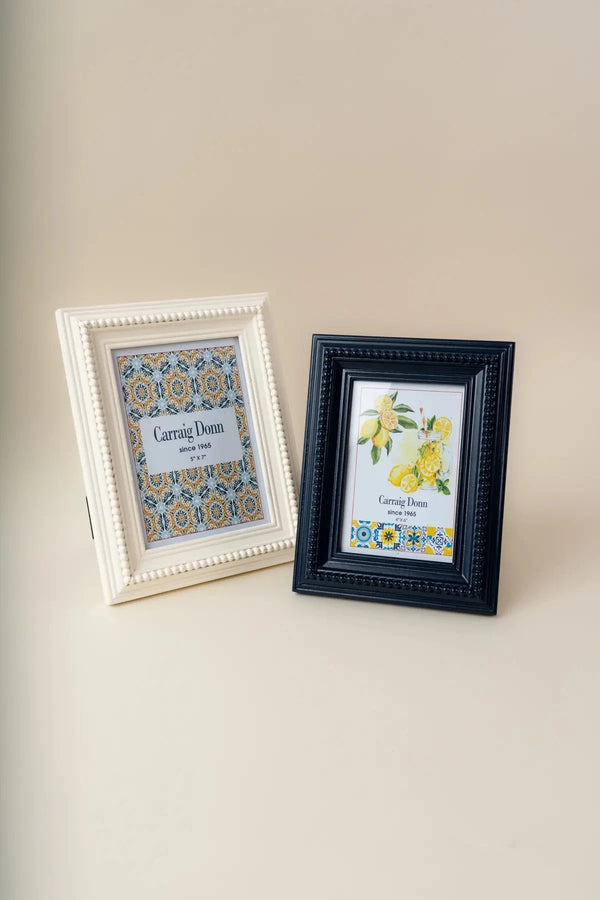 Carraig Donn Beaded White Photo Frame 5x7