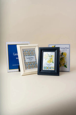 Carraig Donn Beaded White Photo Frame 5x7