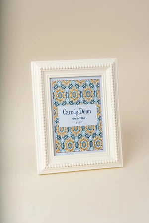 Carraig Donn Beaded White Photo Frame 5x7