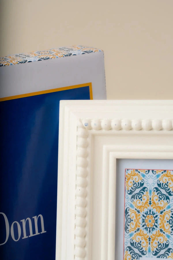 Carraig Donn Beaded White Photo Frame 5x7