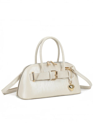 Carraig Donn Beige Buckle Detail Bowling Bag