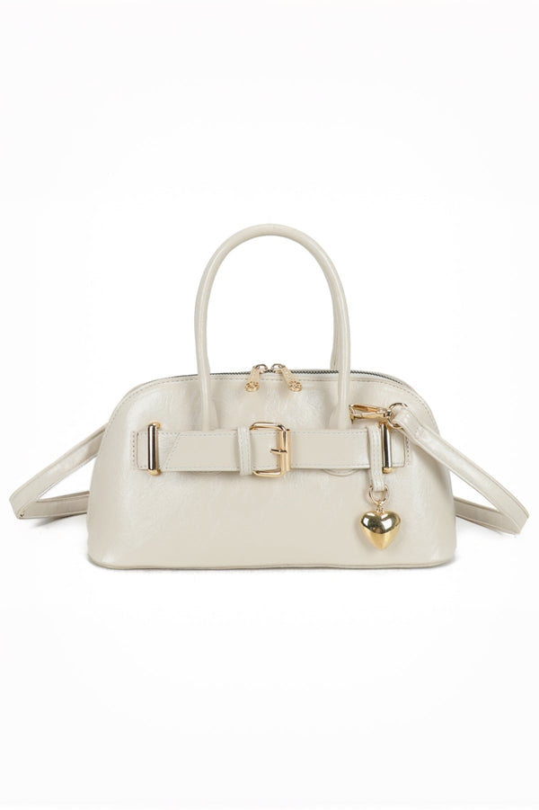Carraig Donn Beige Buckle Detail Bowling Bag