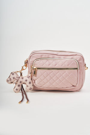 Carraig Donn Beige Dog Charm Camera Bag