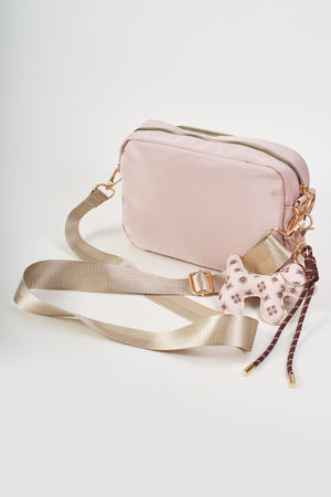 Carraig Donn Beige Dog Charm Camera Bag