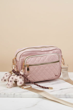 Carraig Donn Beige Dog Charm Camera Bag