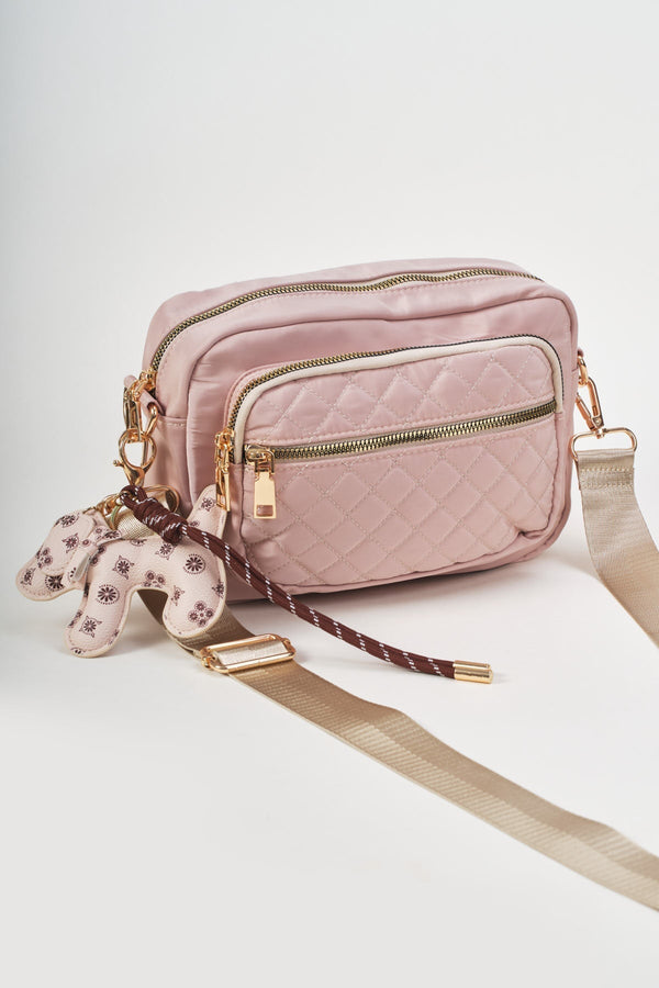 Carraig Donn Beige Dog Charm Camera Bag