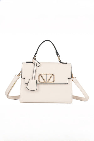 Carraig Donn Beige Grab Handle Flap Bag