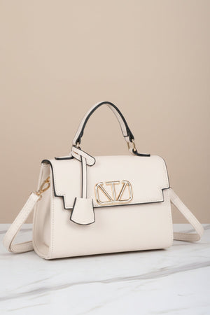 Carraig Donn Beige Grab Handle Flap Bag