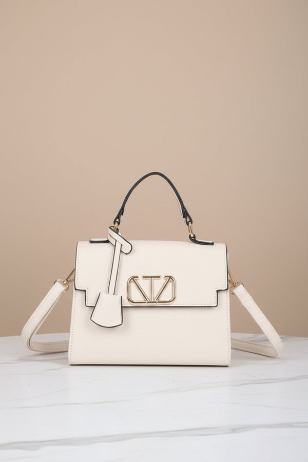 Carraig Donn Beige Grab Handle Flap Bag