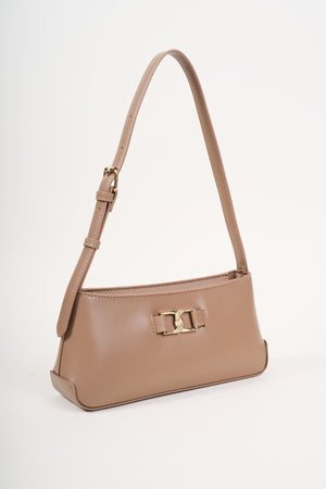 Carraig Donn Beige Link Detail Shoulder Bag
