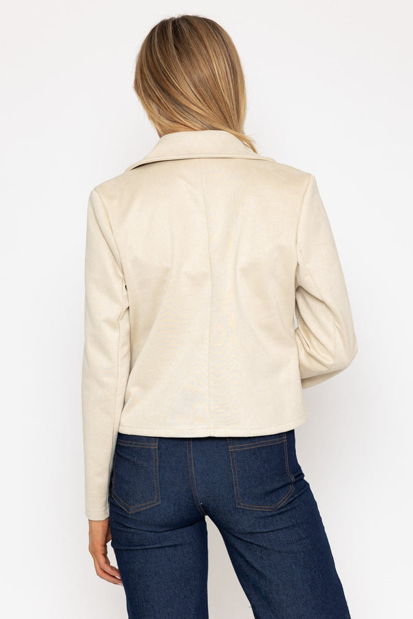 Carraig Donn Beige Suede Jacket Cover Up