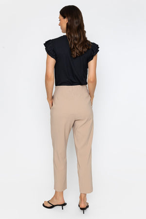 Carraig Donn Beige Tapered Ankle Grazer Trousers