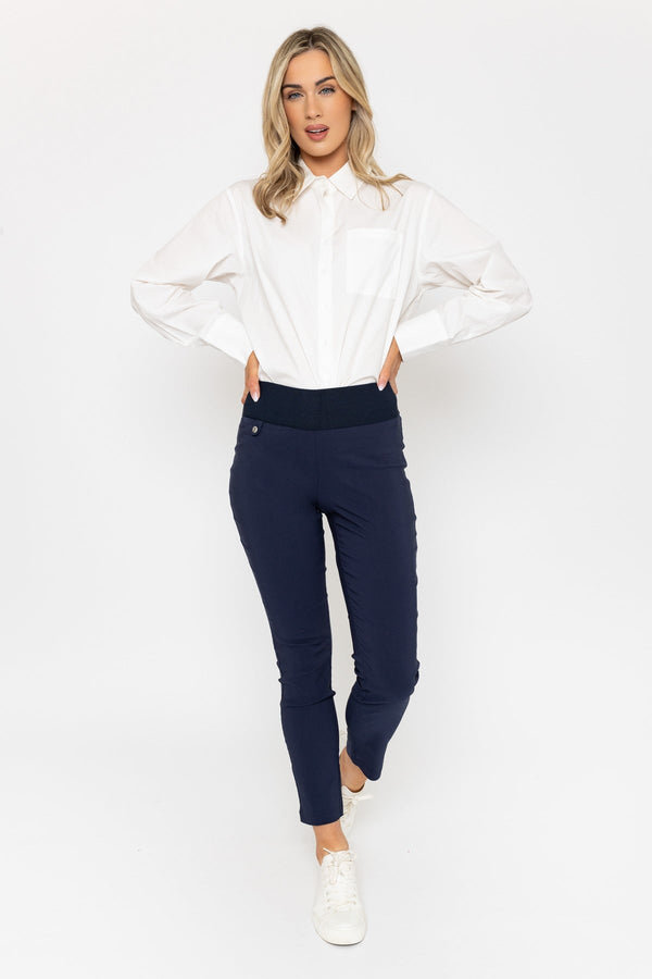 Carraig Donn Bengaline Pant in Navy
