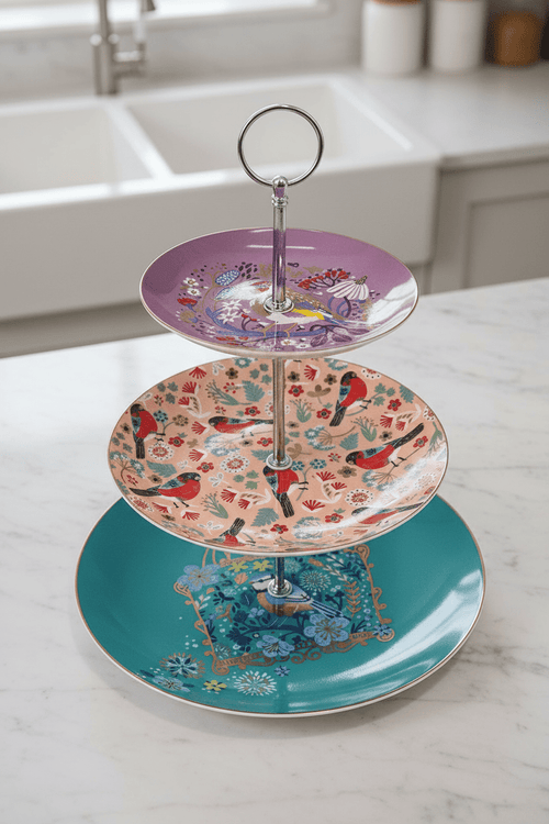 Birdy Design Ceramic Cake Stand