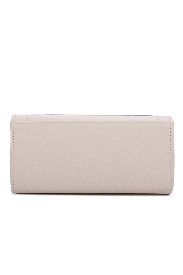 Carraig Donn Black & Beige Colour Block Top Handle Flap Bag