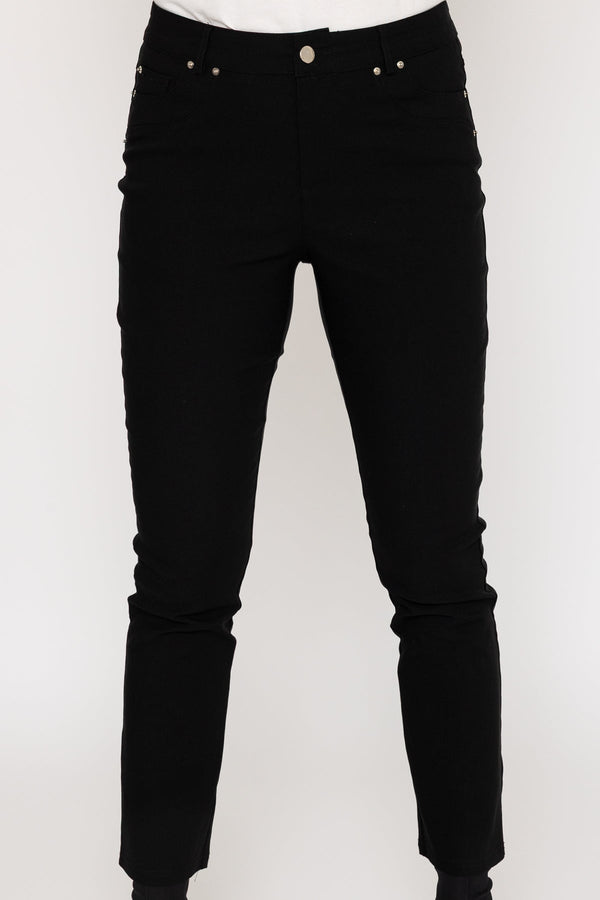 Carraig Donn Black Full Length Bengaline Trousers