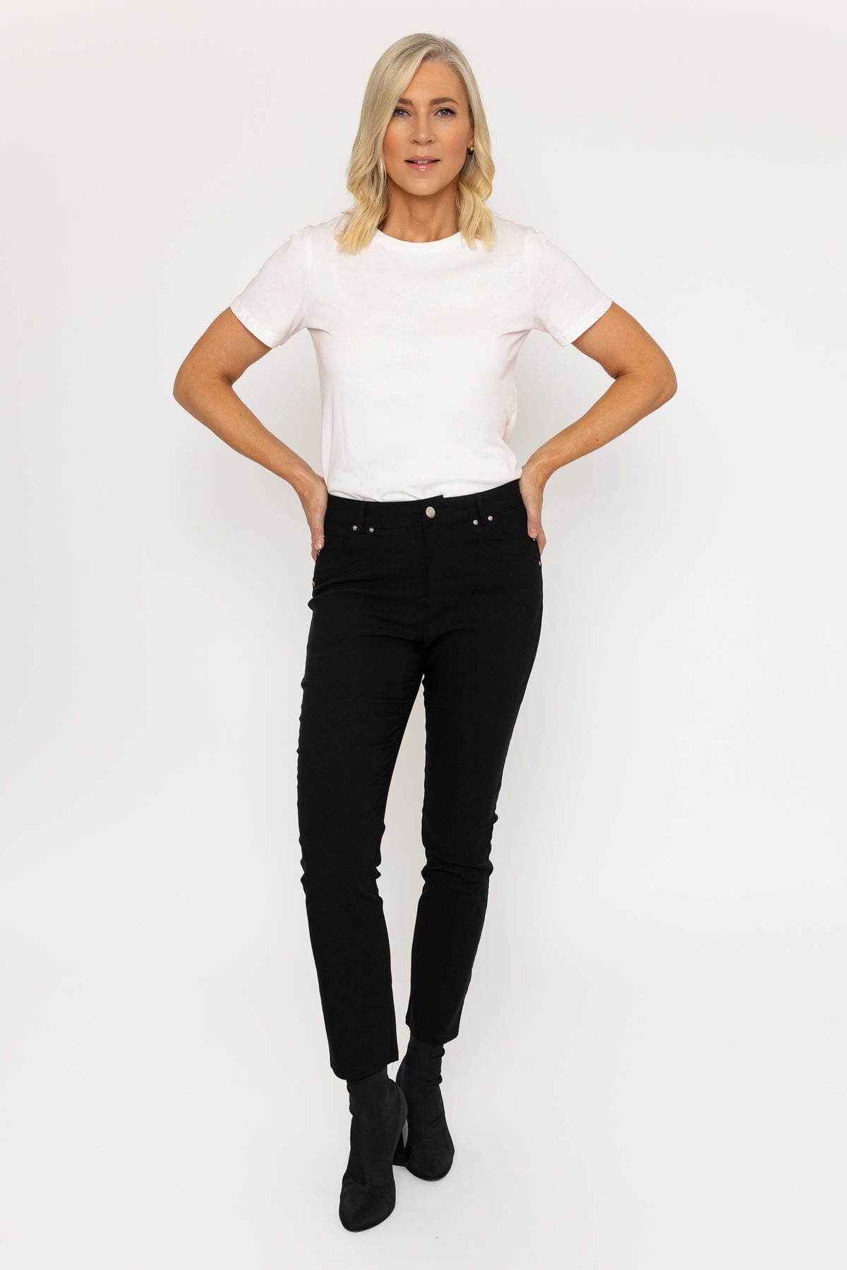 Black Full Length Bengaline Trousers