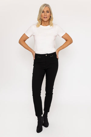 Carraig Donn Black Full Length Bengaline Trousers