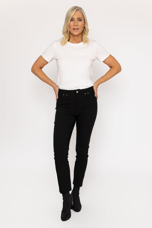 Black Full Length Bengaline Trousers