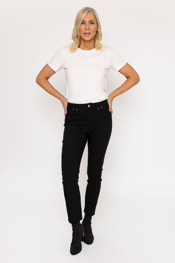 Carraig Donn Black Full Length Bengaline Trousers