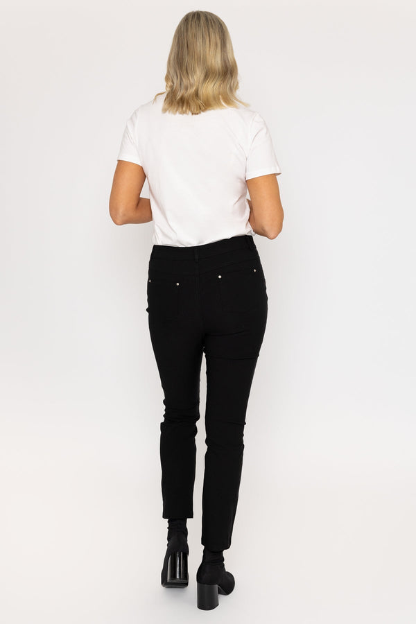 Carraig Donn Black Full Length Bengaline Trousers