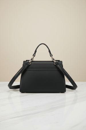 Carraig Donn Black Grab Handle Flap Over Bag