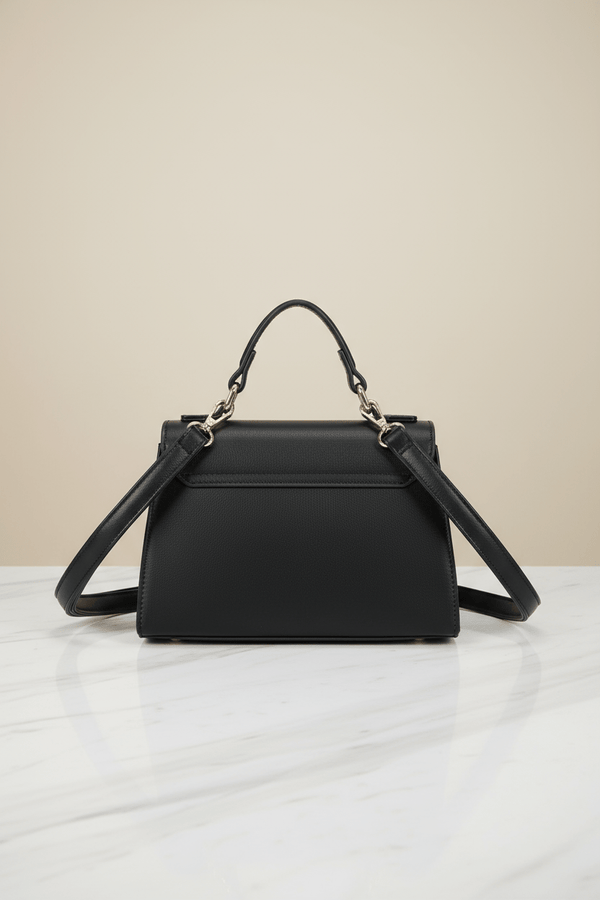 Carraig Donn Black Grab Handle Flap Over Bag